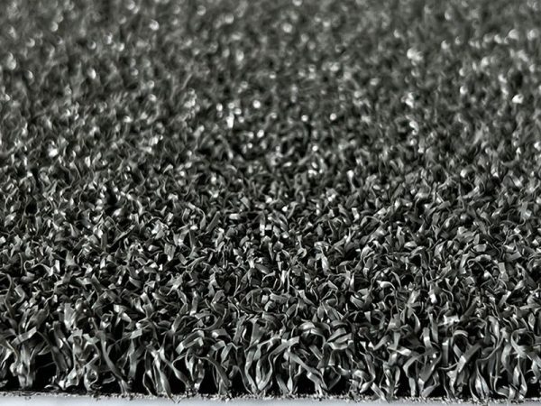 Grey curly silk artificial grass Coiled silk artificial turf