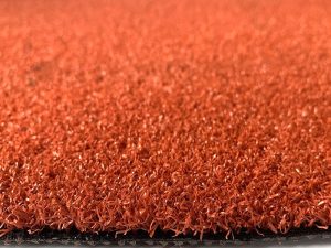 Curly silk artificial turf Red curly silk artificial turf