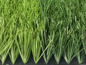 Artificial grass on the football field